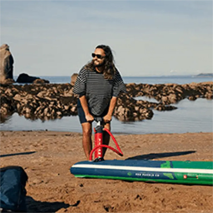 2024 Red Paddle Co 13'2 Voyager Plus Stand Up Paddle Board, Bag, Paddle, Pump & Leash - Hybrid Tough Package